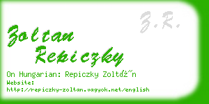 zoltan repiczky business card